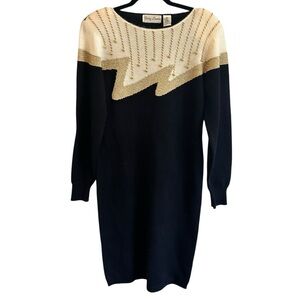 Vintage Betsy Lauren Sweater Dress Size Medium